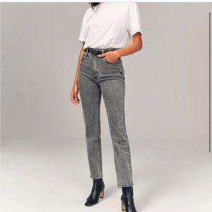 Abercrombie & Fitch Ultra High Rise Ankle Straight Jeans